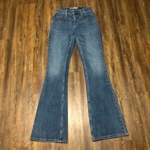 Idyllwind Women's Blue Flare Jeans Wide Leg